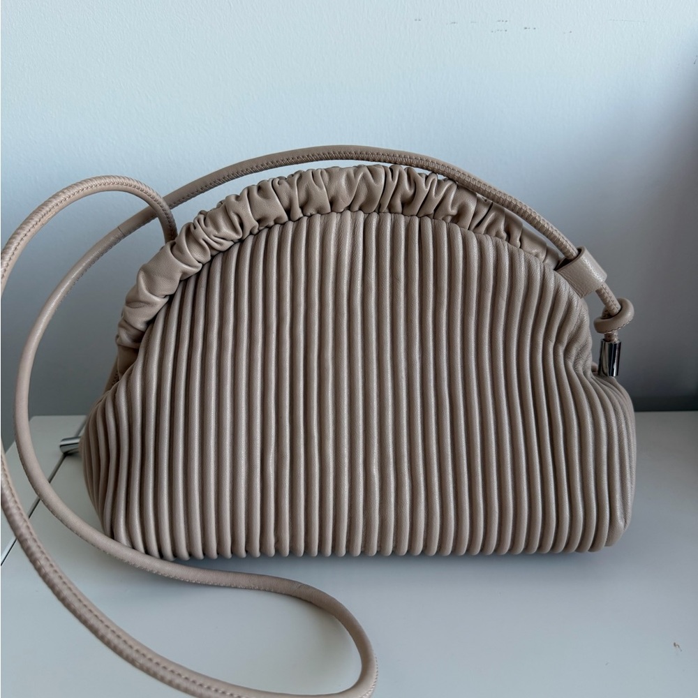 Other Stories - Pleated Crossbody Bag in Cream Beige - New With Tags